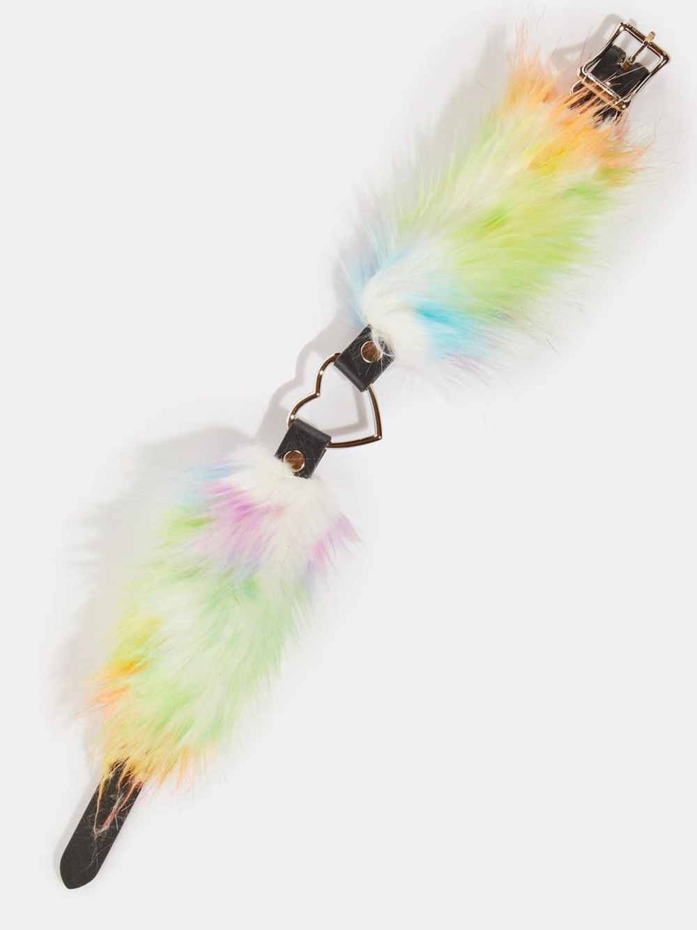 Funk Plus Pastel Faux Fur Heart Choker
